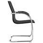 Voir la diapositive 3 : VIDAXL Chaise de bureau cantilever Noir Similicuir