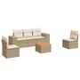 Voir la diapositive 2 : VIDAXL Salon de jardin avec coussins 6 pcs beige resine tressee