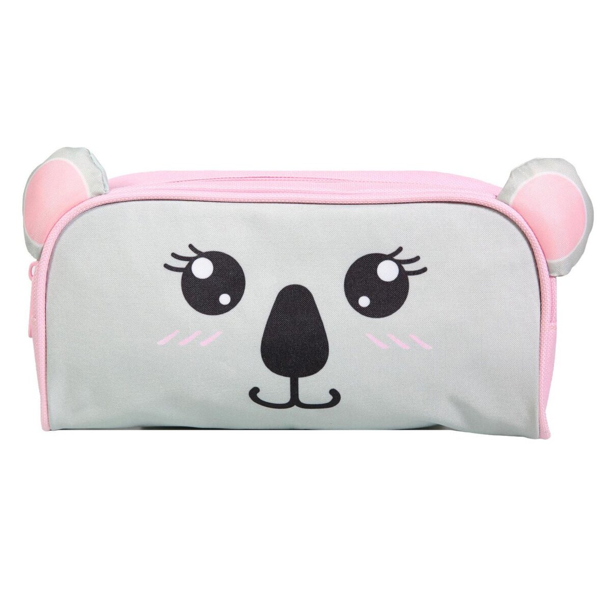 Bagtrotter BAGTROTTER Trousse scolaire rectangulaire Kids Grise Koala