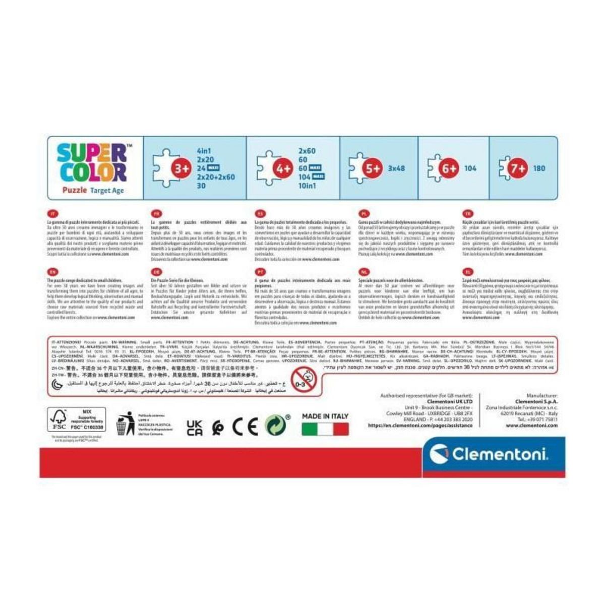 CLEMENTONI Puzzle - CLEMENTONI - Gabby s Dollhouse - 2 x 20 pieces - Pour enfants a partir de 3 ans - Theme dessins animés