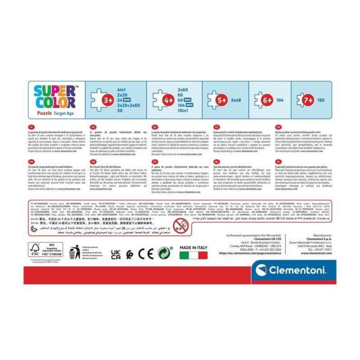 CLEMENTONI Puzzle - CLEMENTONI - Gabby s Dollhouse - 2 x 20 pieces - Pour enfants a partir de 3 ans - Theme dessins animés