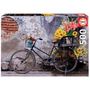 Voir la diapositive 2 : EDUCA Puzzle 500 pièces : Bicyclette avec des fleurs
