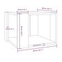 Voir la diapositive 6 : VIDAXL Table basse Sonoma gris 40x40x30 cm Bois d ingénierie