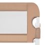 Voir la diapositive 5 : VIDAXL Barriere de lit enfant Taupe 150x42 cm Polyester
