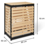 Voir la diapositive 4 : ID MARKET Bac de compostage en bois 360L