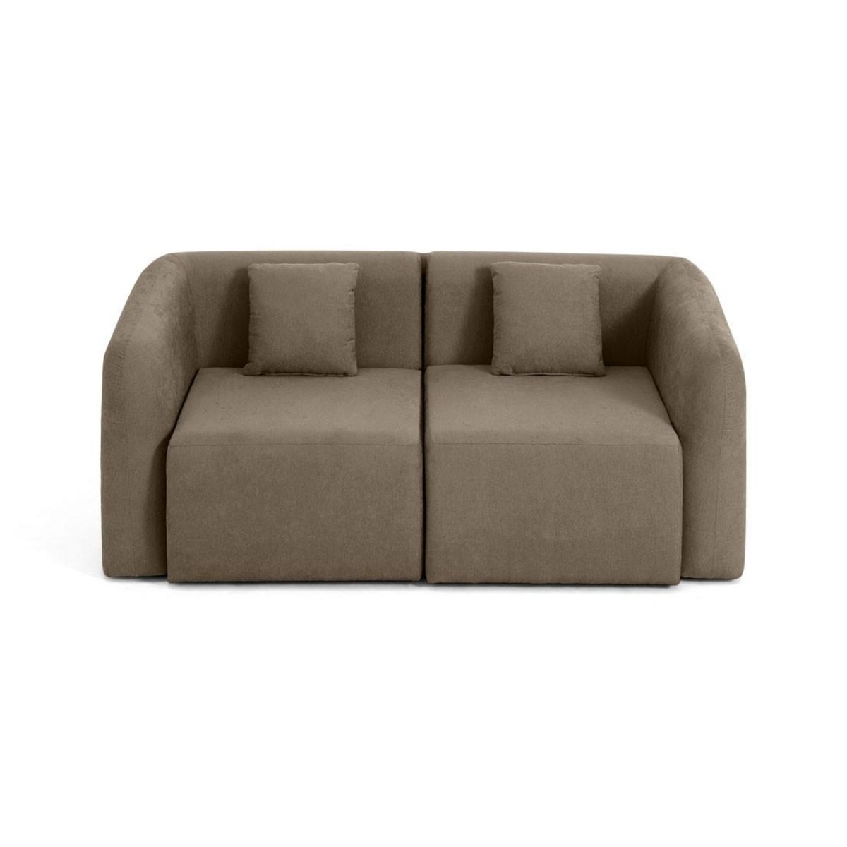 LISA DESIGN Ikare - canapé modulable 2 places - en tissu