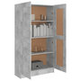 Voir la diapositive 4 : VIDAXL Bibliotheque Gris beton 82,5x30,5x150 cm Bois d'ingenierie