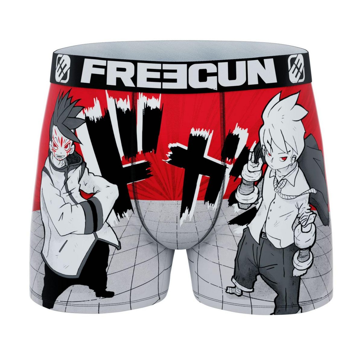 FREEGUN Lot de 3 boxers homme Manga Style Hero