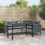 Voir la diapositive 1 : VIDAXL Table a manger de jardin anthracite 110x54x70 cm acier