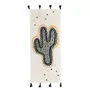 FUTURE HOME Tapis en coton imprimé blanc cactus 50x120cm