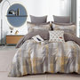Voir la diapositive 1 : Home collection Parure housse de couette 100 % percale de coton 80 fils Tropésine