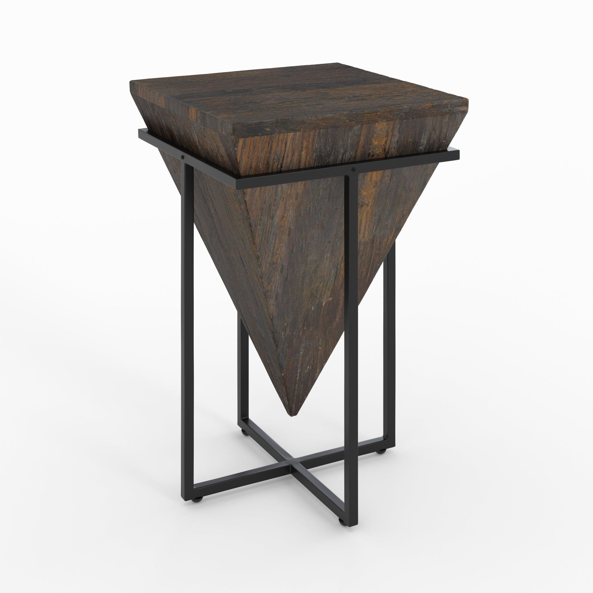 MAISON PAVANE Moyenne table d'appoint en bois et métal-shanghai