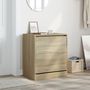 Voir la diapositive 3 : VIDAXL Armoire a chaussures chene sonoma 60x42x69 cm bois d'ingenierie