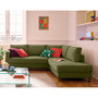 Voir la diapositive 1 : LISA DESIGN Jake - canapé d'angle droit 5 places convertible en tissu velours relief