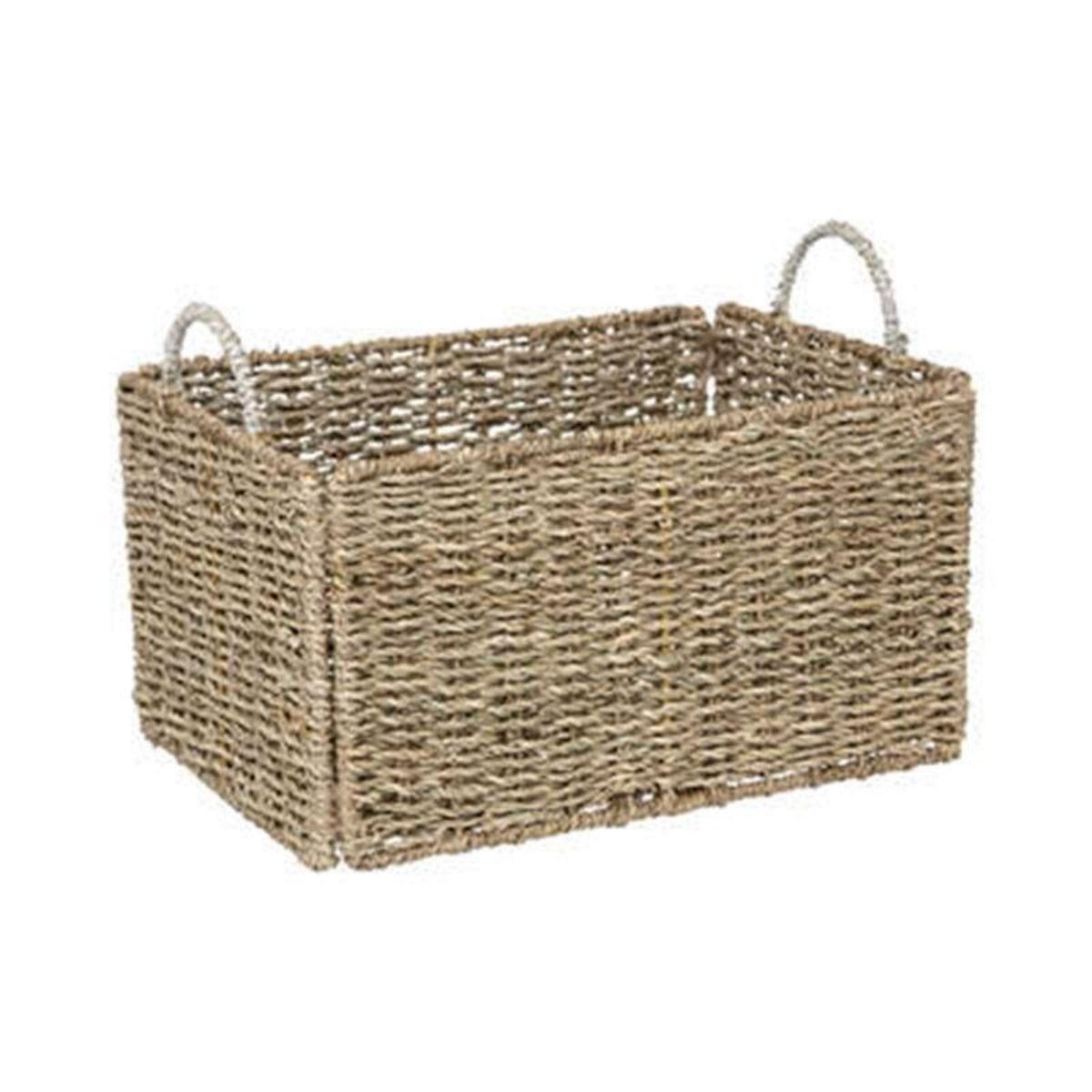  Lot de 3 Caisses Cagettes Déco  Palm  38cm Beige