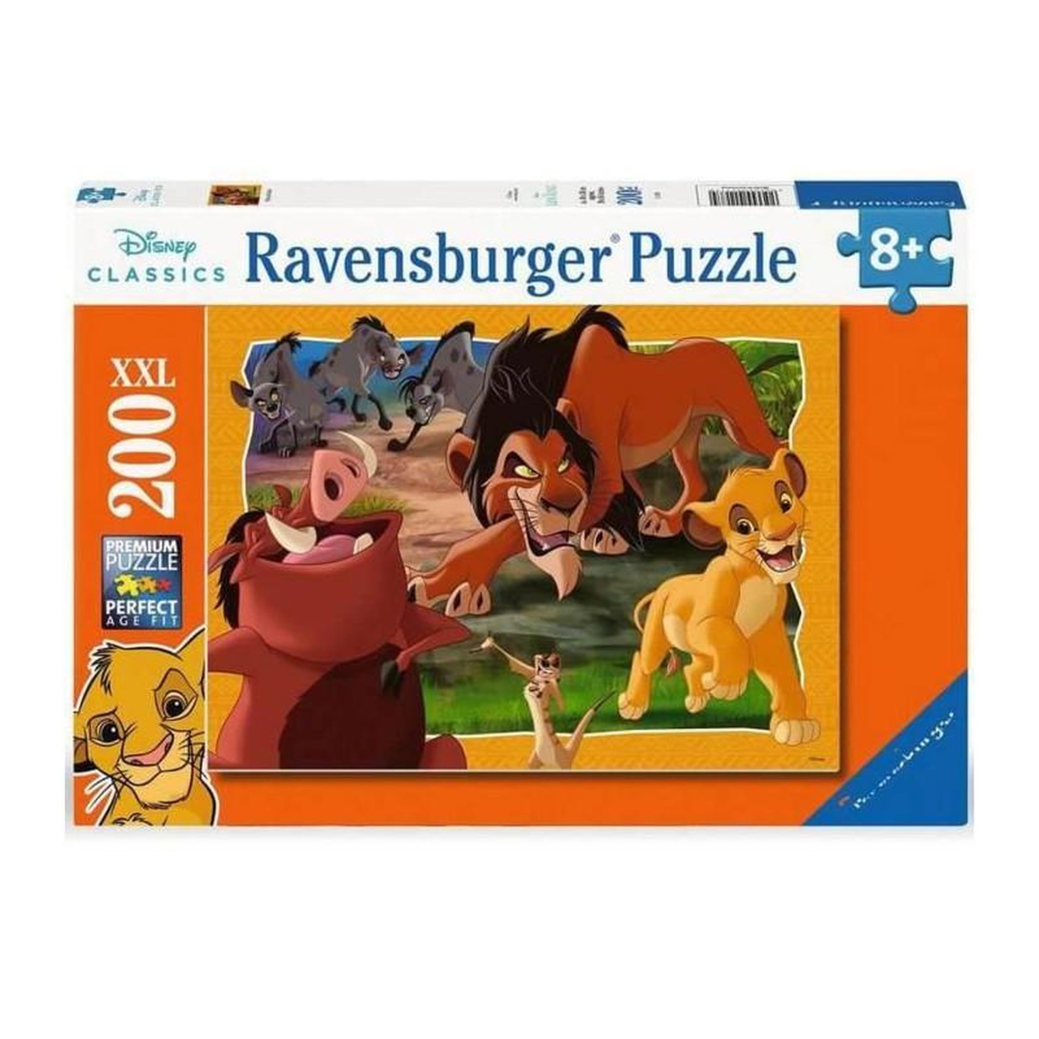 Voir la diapositive 2 : RAVENSBURGER Puzzle 200 pièces XXL - Hakuna Matata, Disney Le Roi Lion - Ravensburger - Dès 8 ans
