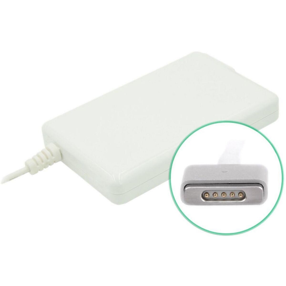 DLH Chargeur ordinateur portable 60W Slim Blanc pour Macbook Apple