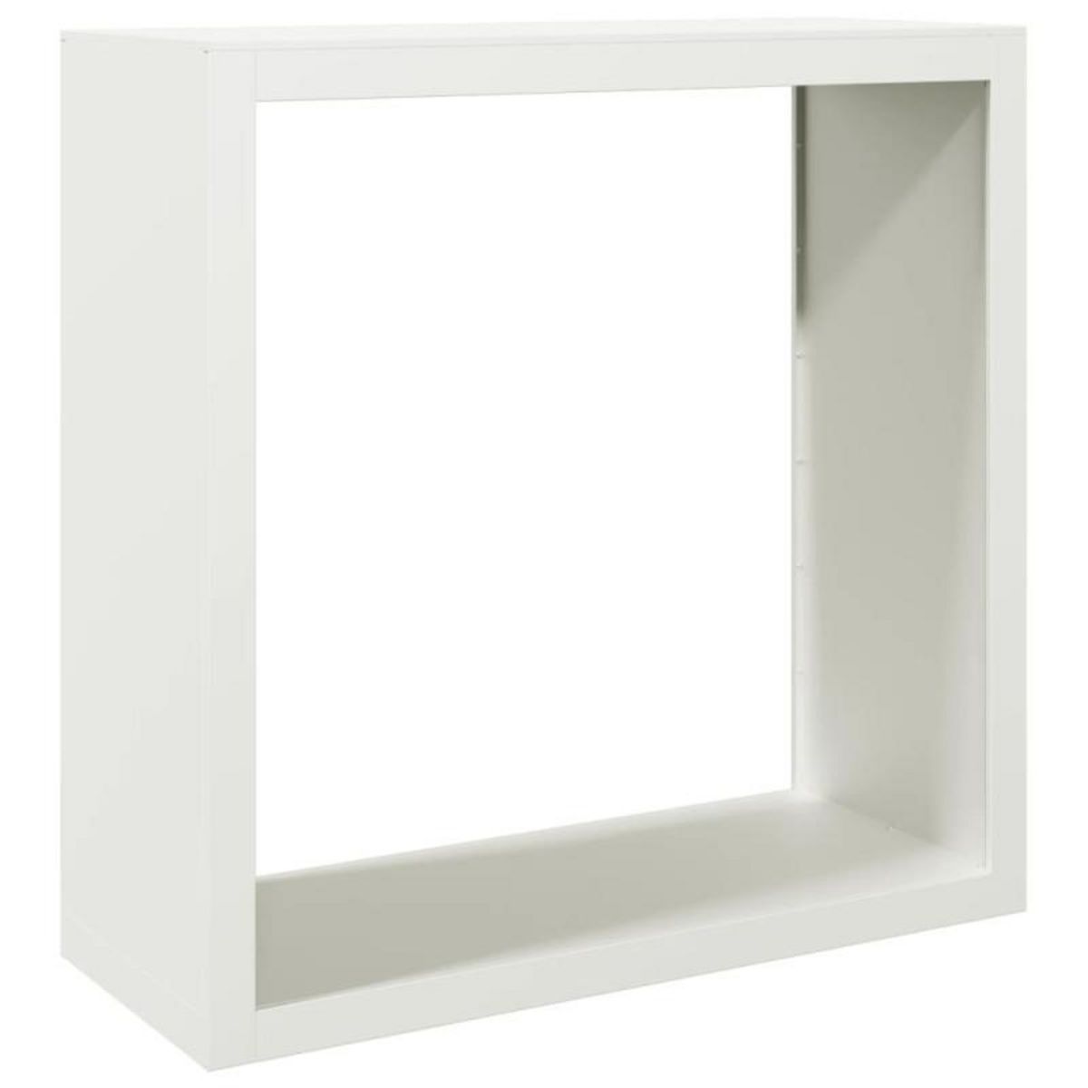 VIDAXL Portant de bois de chauffage blanc 100x40x100 cm acier