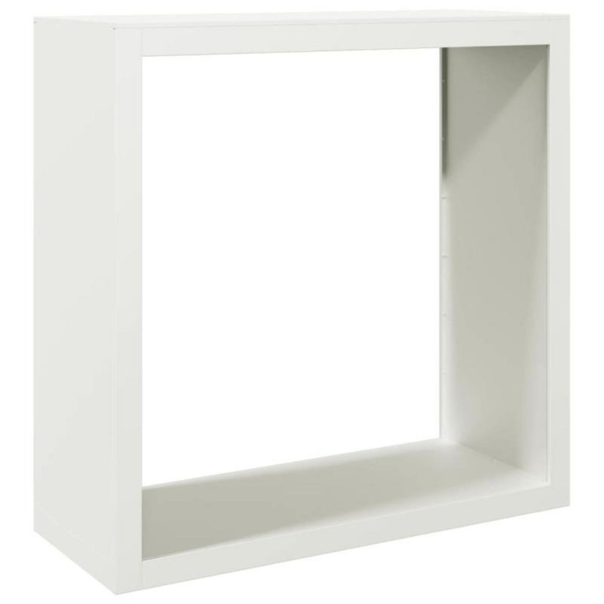 VIDAXL Portant de bois de chauffage blanc 100x40x100 cm acier