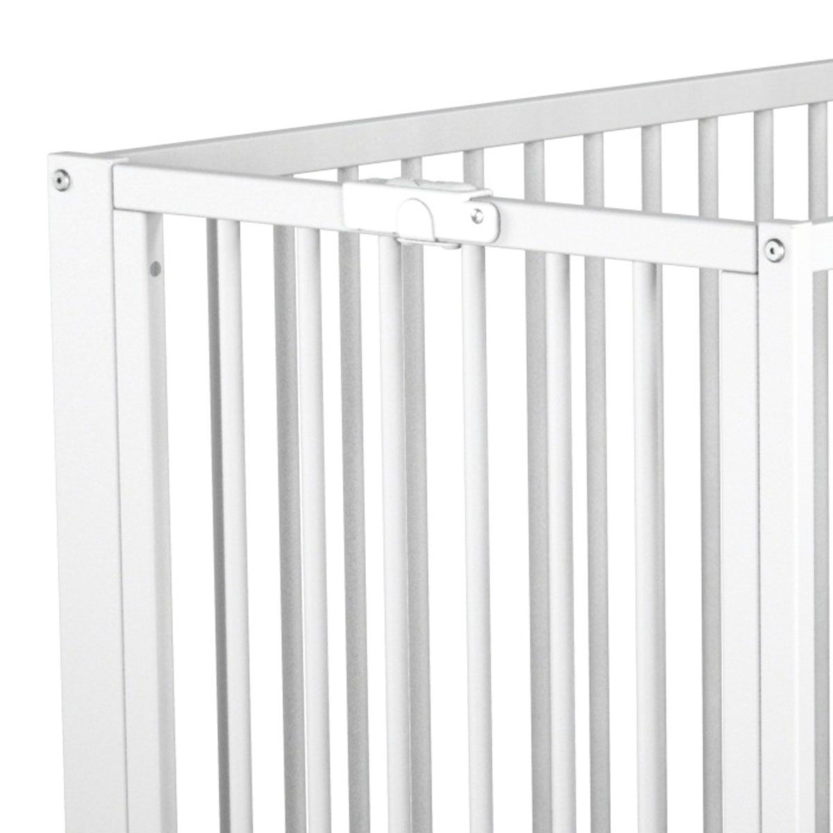 AT4 Lit bébé pliant CLIC 60 x 120cm blanc