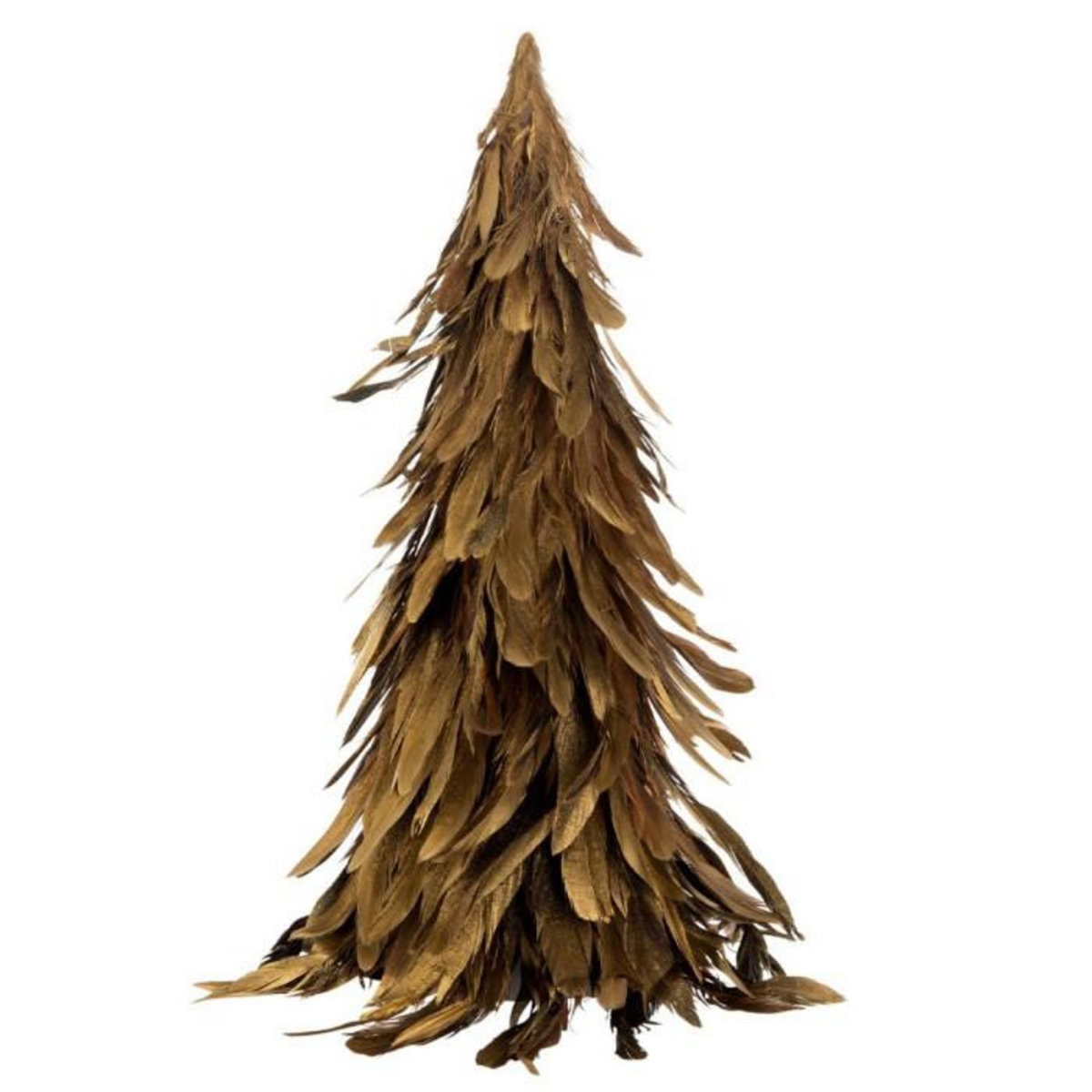 Paris Prix Statuette Cône  Plumes Déco  40cm Or