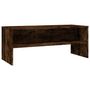 Voir la diapositive 2 : VIDAXL Meuble TV Chene fume 100x40x40 cm Bois d'ingenierie