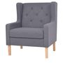 Voir la diapositive 5 : VIDAXL Ensemble de canapes 2 pcs tissu gris