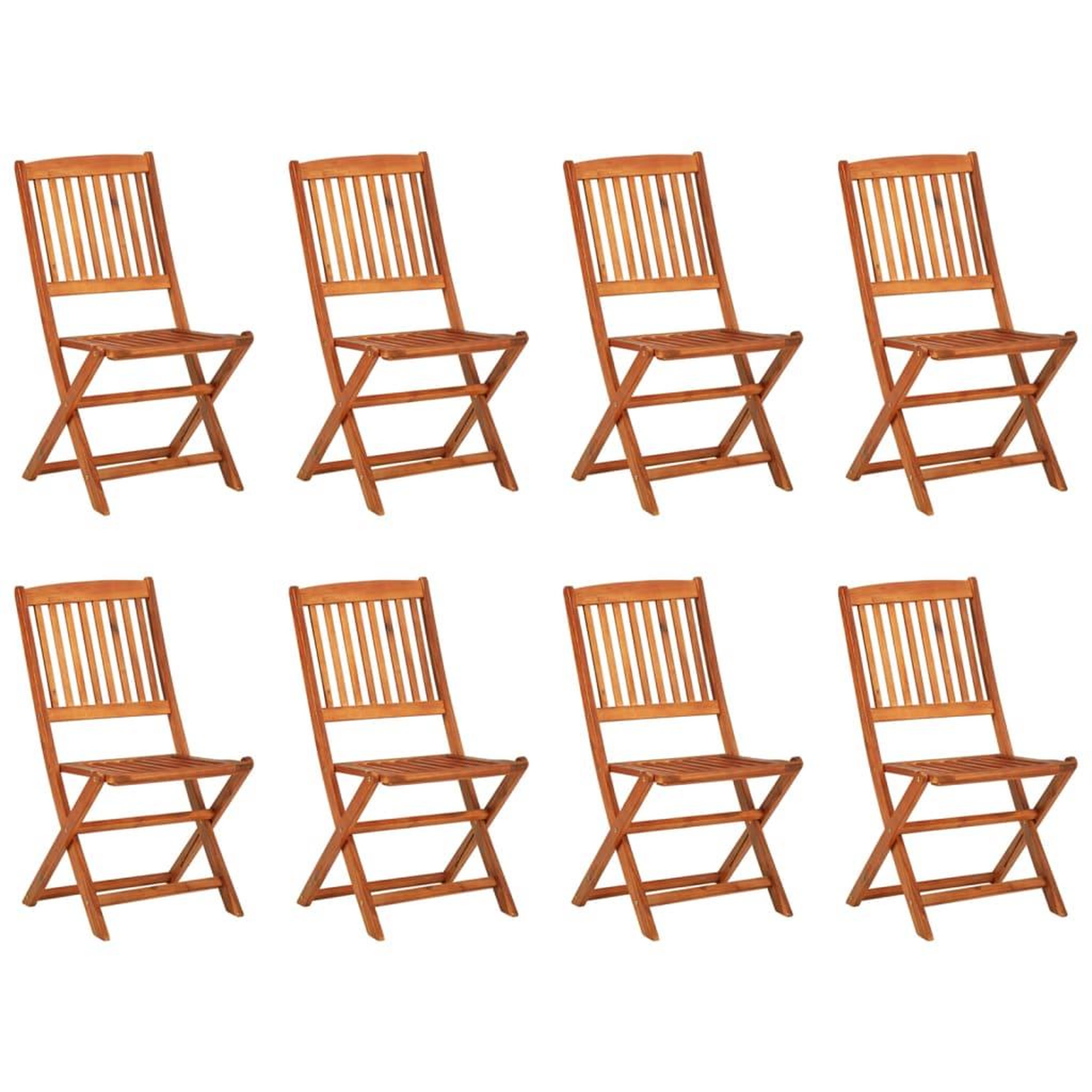 Voir la diapositive 3 : VIDAXL Ensemble a manger de jardin 9 pcs 220x90x75 cm bois d'acacia