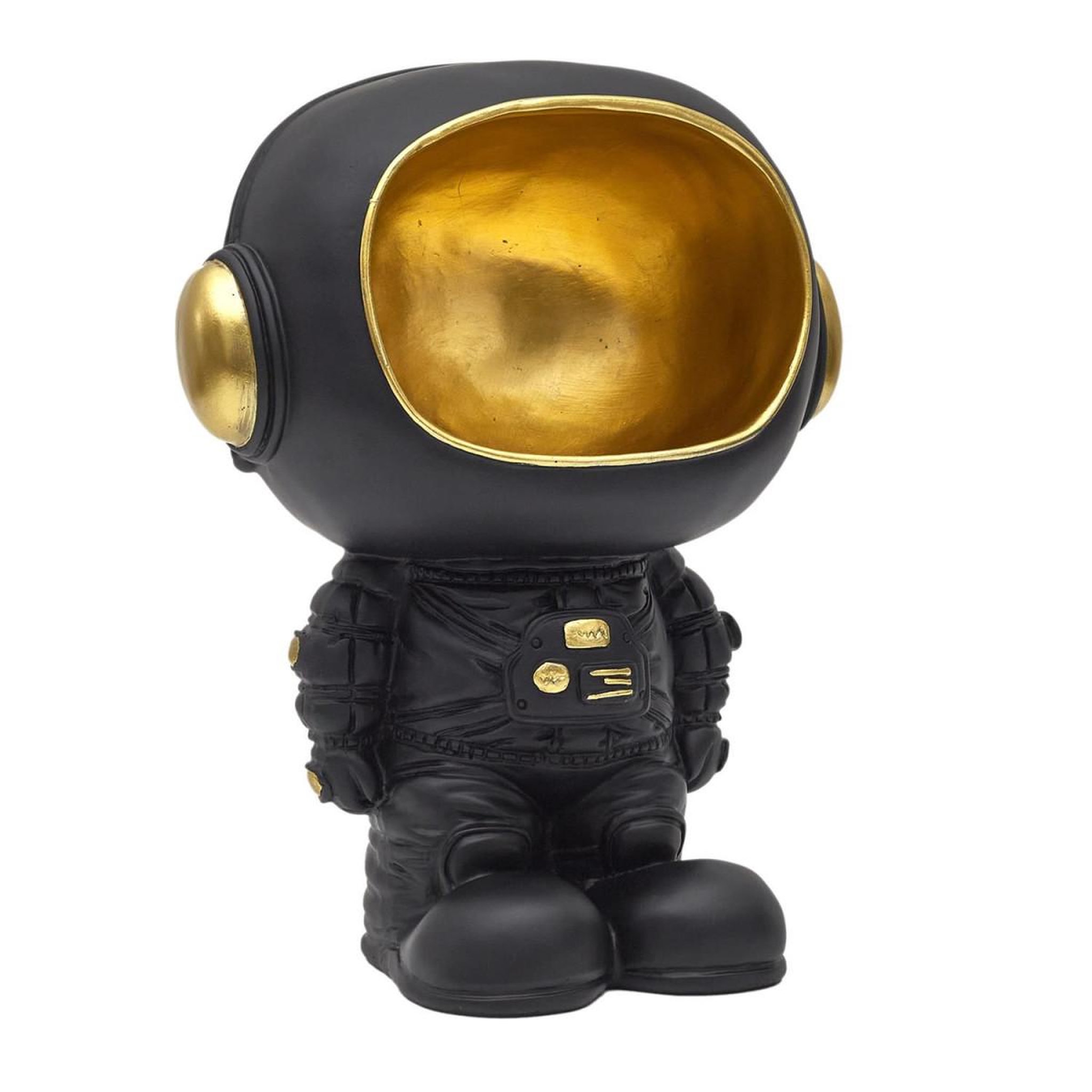 The Home Deco Factory Vide-poche statue  astronaute  28cm noir