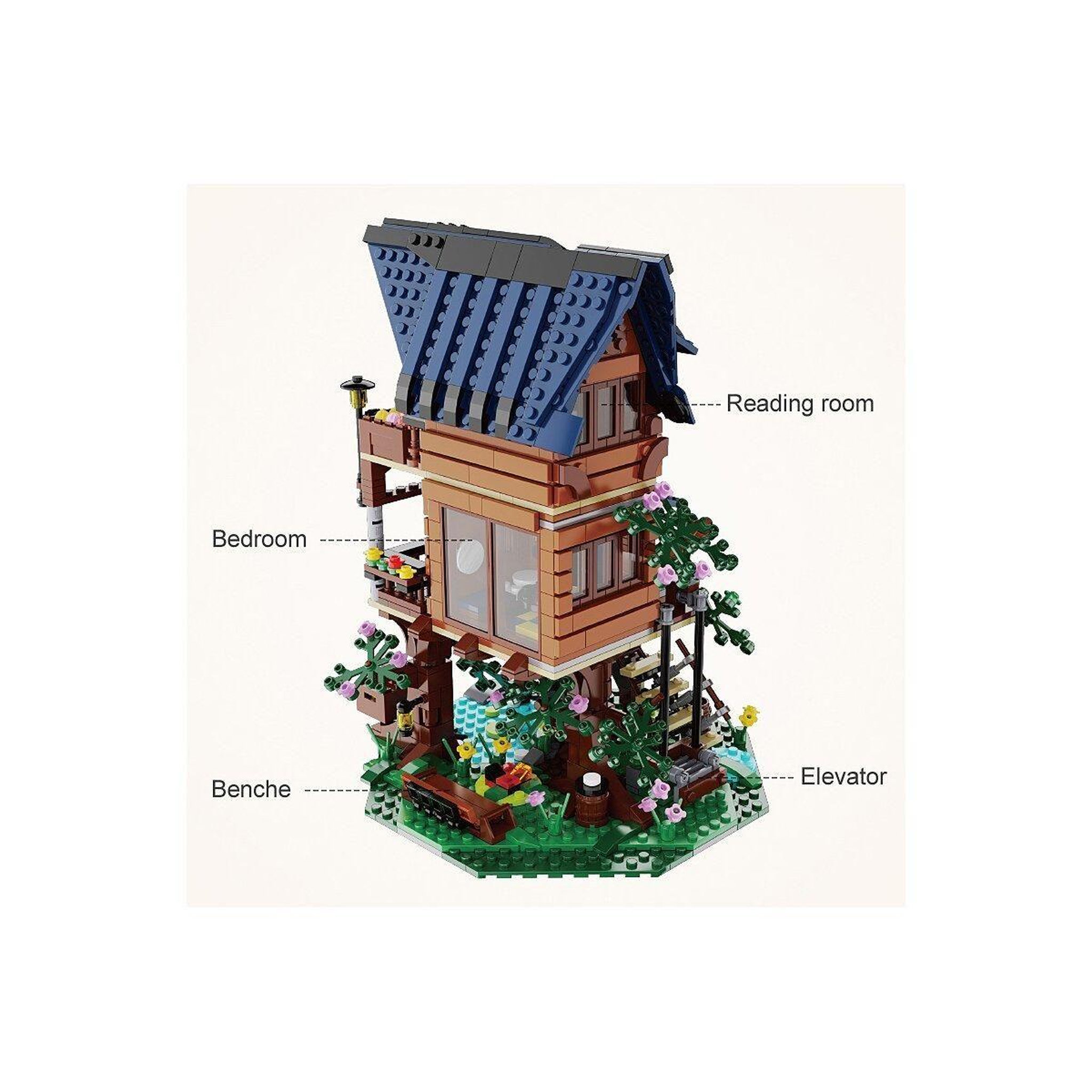 Voir la diapositive 2 : Jamara Cada cabane dans l'arbre 4 saisons 1:46 bricks