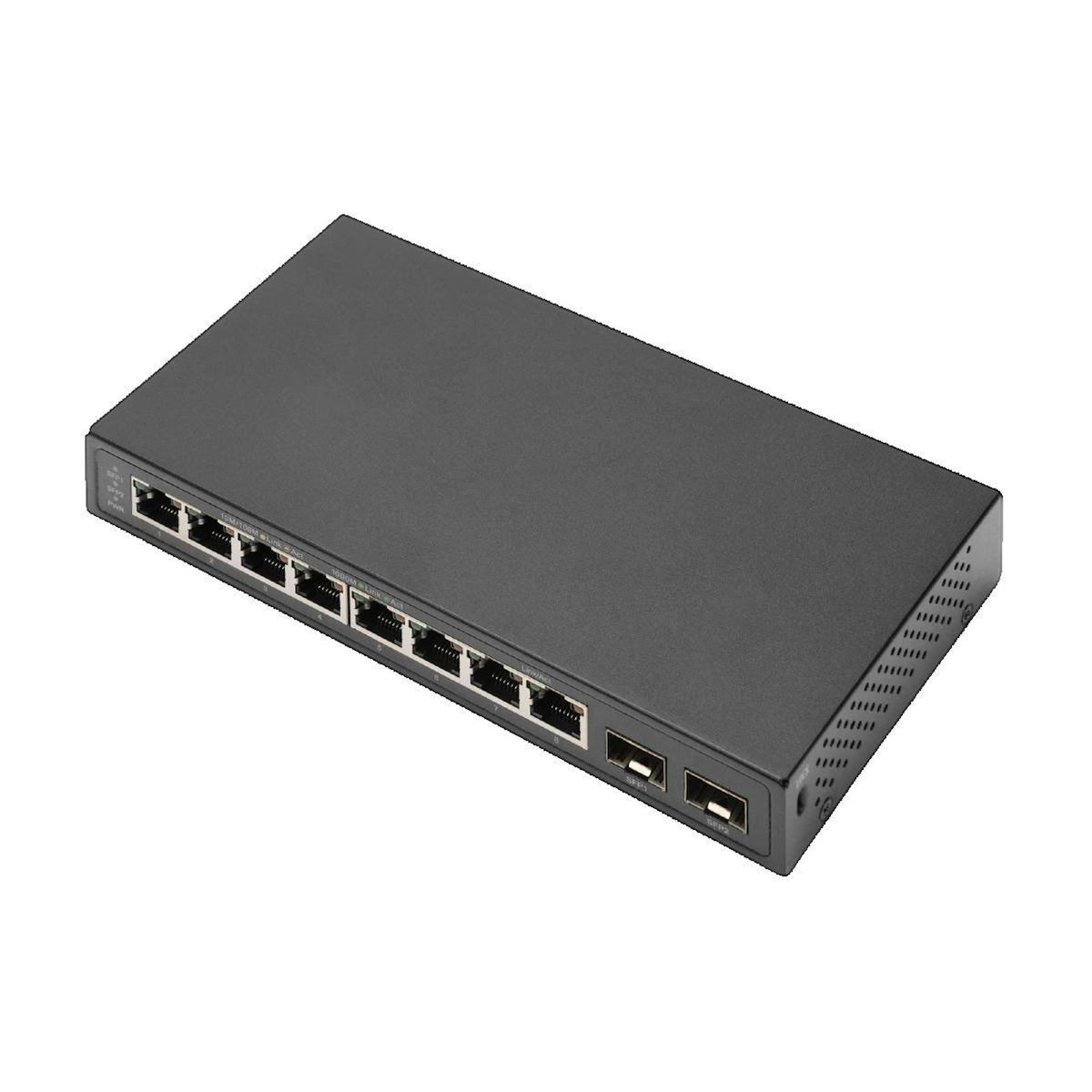 DIGICARE Commutateur DIGITUS Switch 8 Ports + 2 SFP GBE