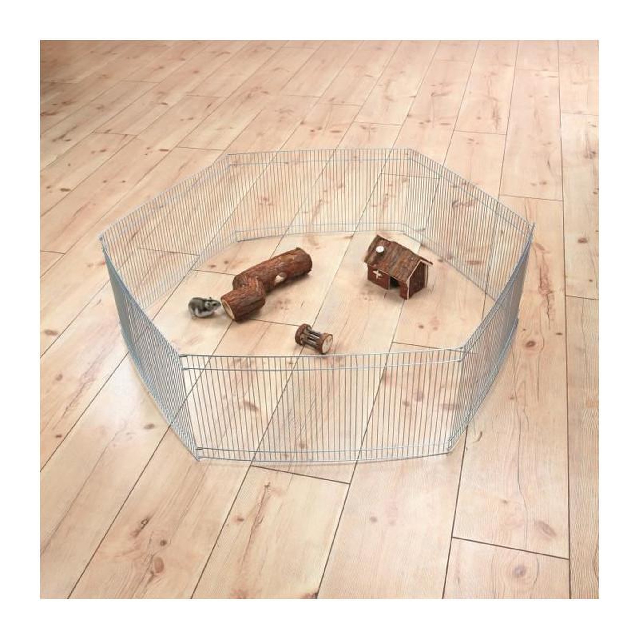 Voir la diapositive 2 : Trixie TRIXIE Enclos metal galvanise - O90cm - Pour petit animal