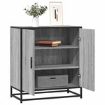 VIDAXL Buffet sonoma gris 68x35x76 cm bois d'ingenierie et metal