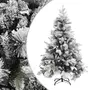 VIDAXL Sapin de Noël a flocons de neige et pommes de pin 150 cm PVC/PE