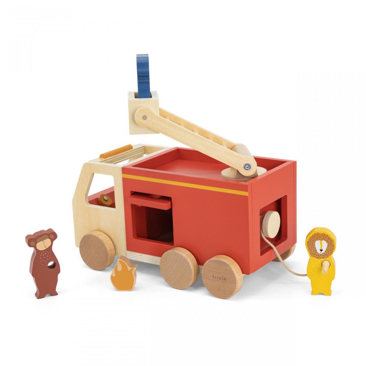 Trixie Camion de pompier en bois