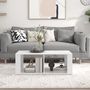 Voir la diapositive 3 : VIDAXL Table basse Blanc 100x50x36 cm Bois d'ingenierie