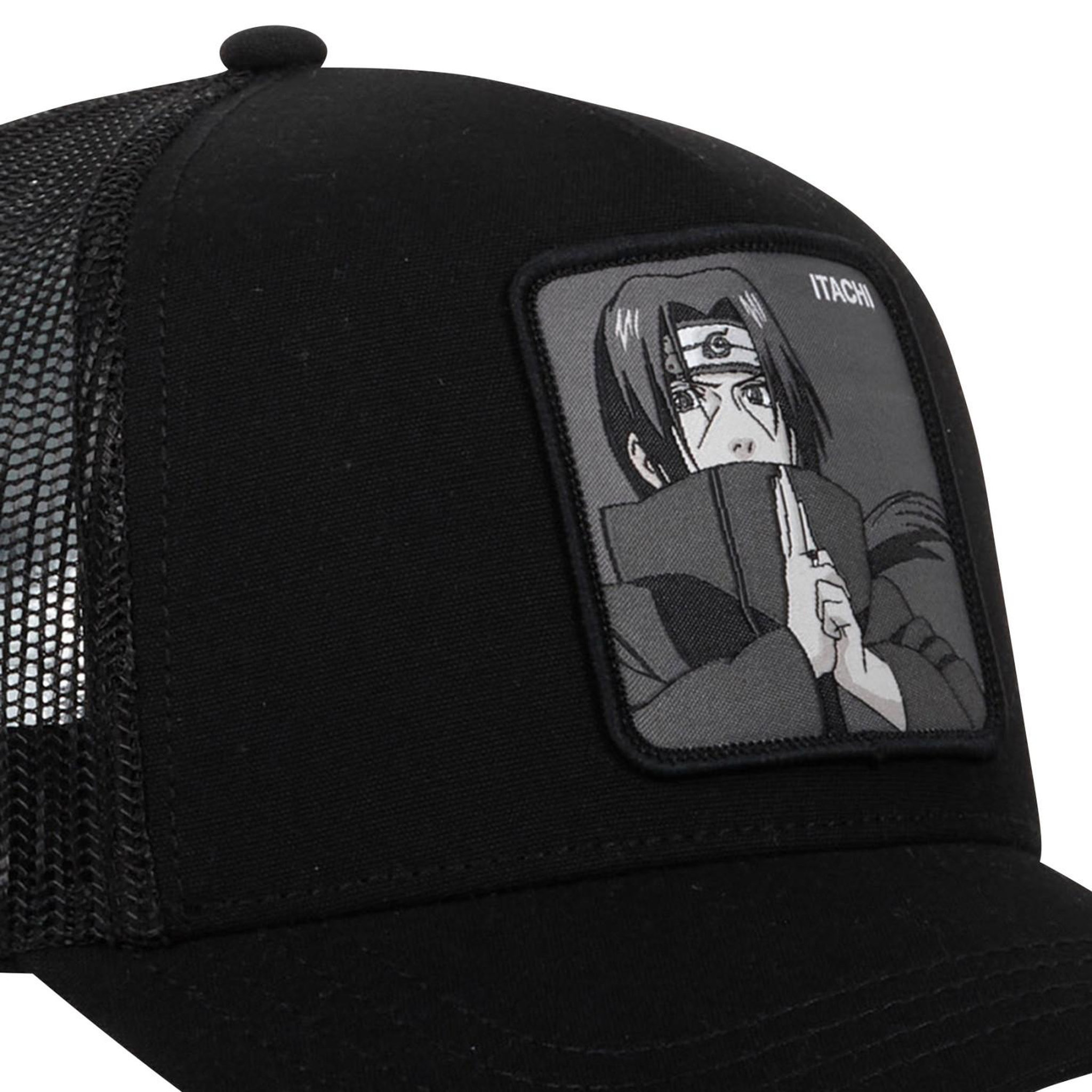 Voir la diapositive 3 : CAPSLAB Casquette homme trucker en serge de coton naruto shippuden itachi