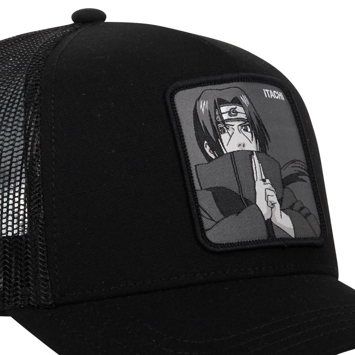 CAPSLAB Casquette homme trucker en serge de coton Naruto Shippuden Itachi
