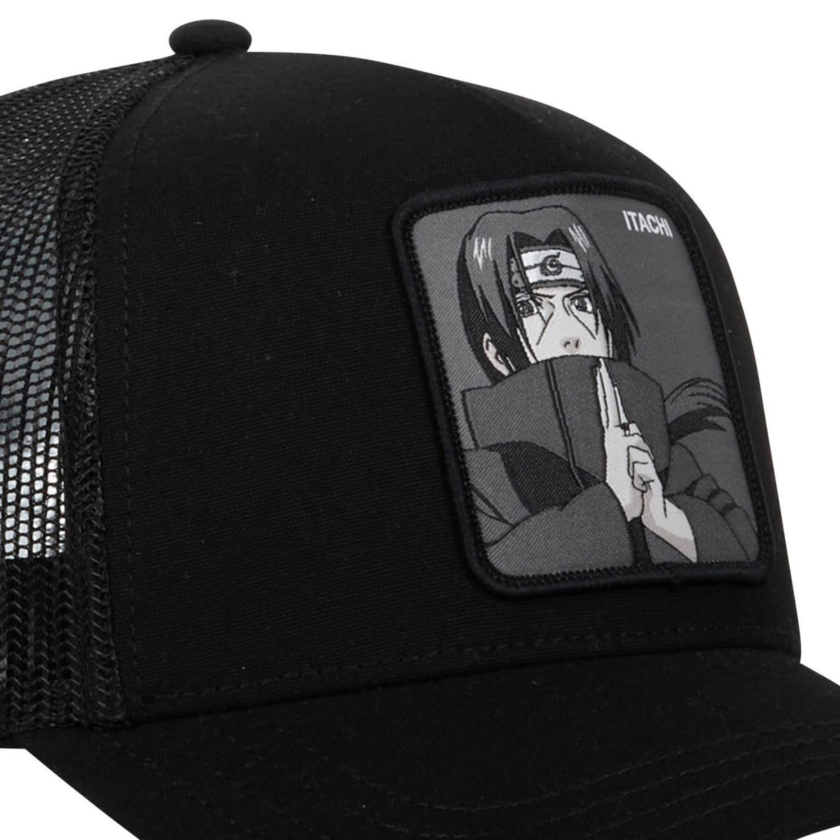 CAPSLAB Casquette homme trucker en serge de coton Naruto Shippuden Itachi