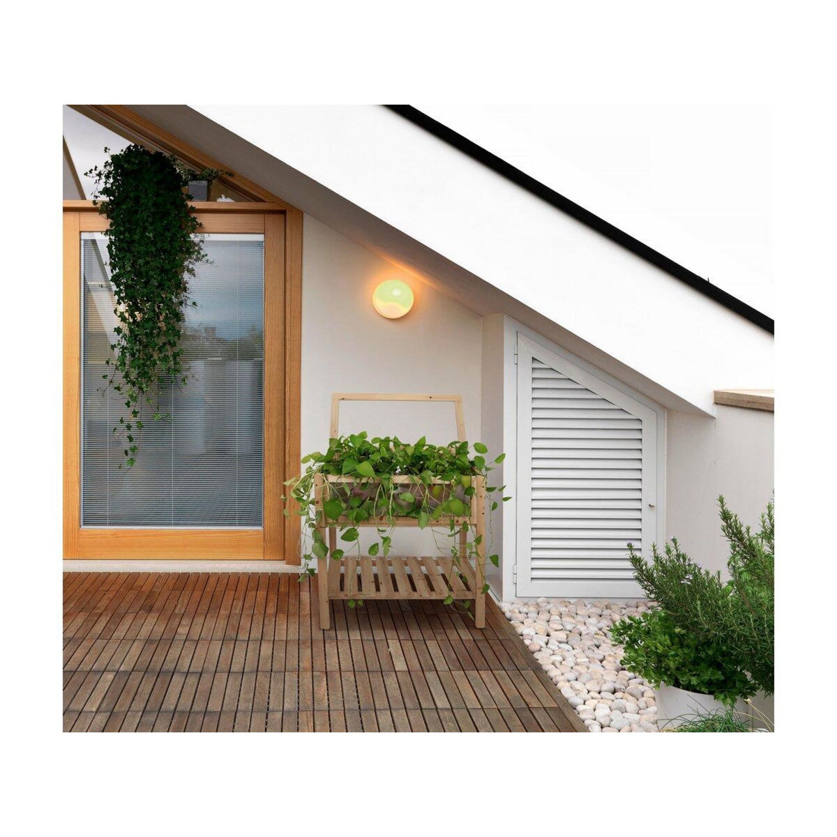 Habitat et Jardin Carré potager en bois sur pieds  Rose  - 79 x 40 x 79.5 cm