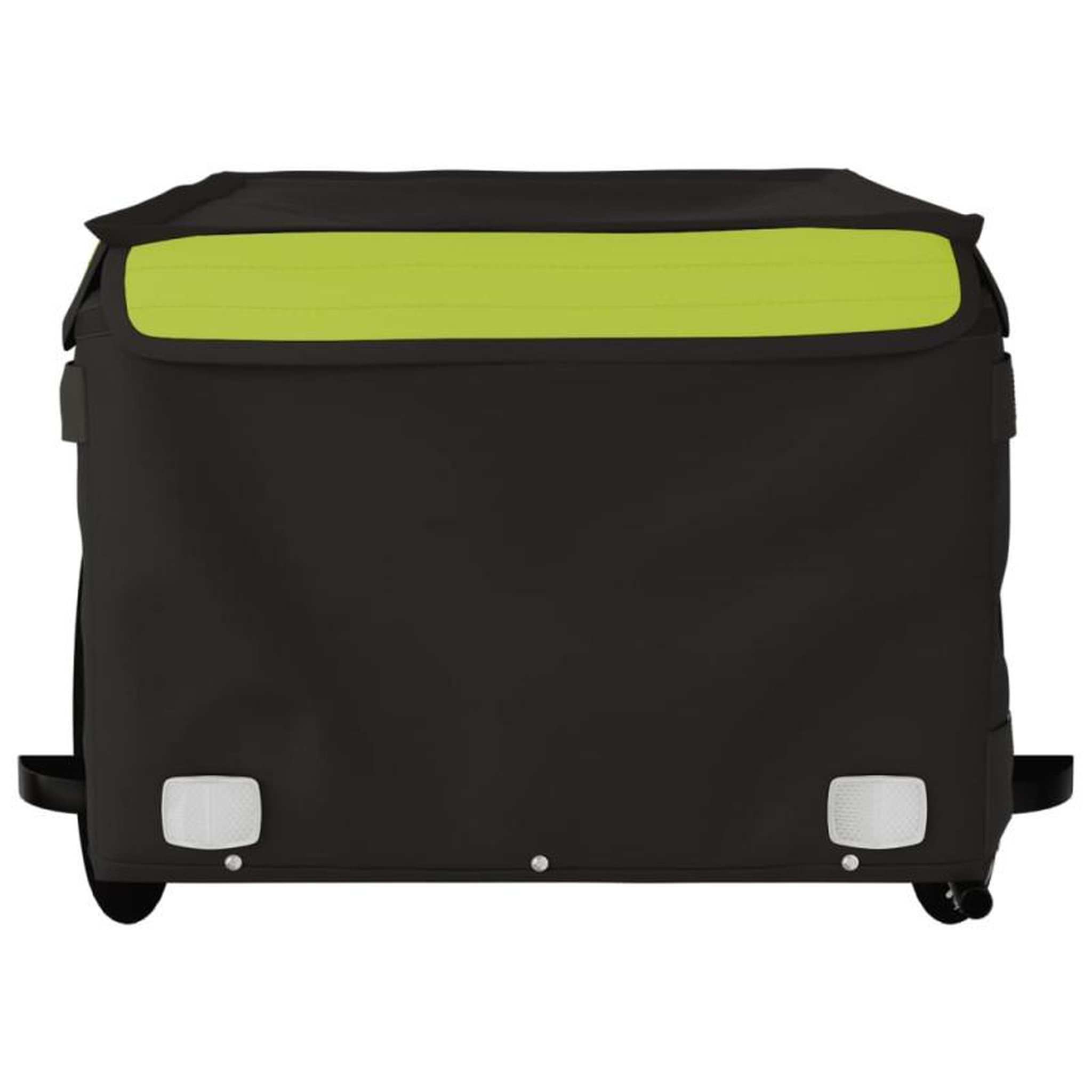 Voir la diapositive 5 : VIDAXL Remorque de vélo noir et vert 45 kg fer