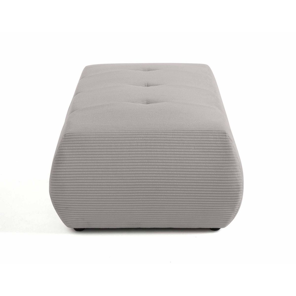 LISA DESIGN Onyx - pouf d'appoint - en velours côtelé
