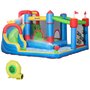 Voir la diapositive 1 : OUTSUNNY Château gonflable structure gonflable aire de jeux 3-8 ans avec gonfleur et sac de transport 390 x 300 x 197 cm - multicolore