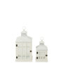 Voir la diapositive 2 : Paris Prix Lot de 2 Lanternes Maisons en Bois  Cocoon  52cm Blanc