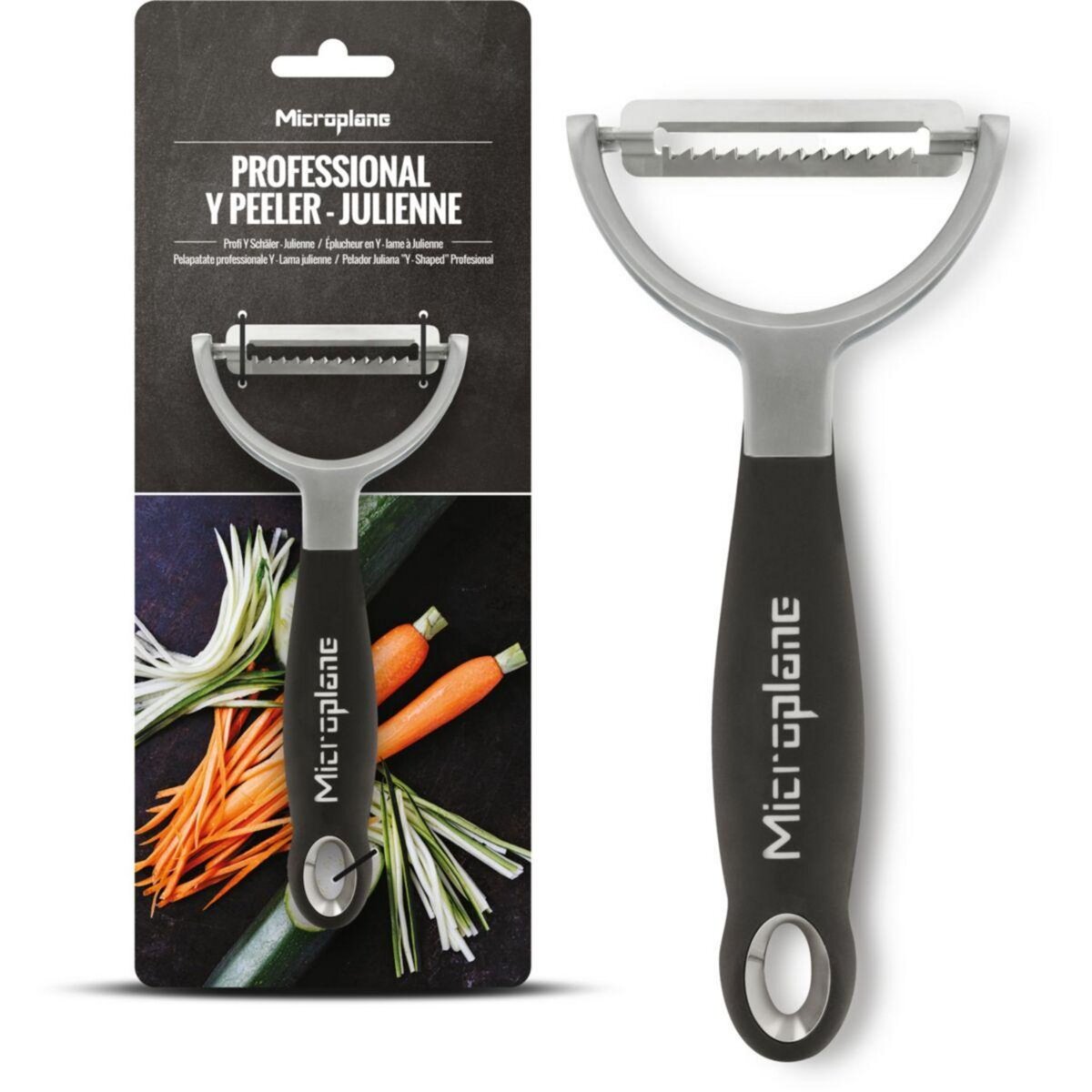 MICROPLANE Eplucheur Profesional Y Julienne Black