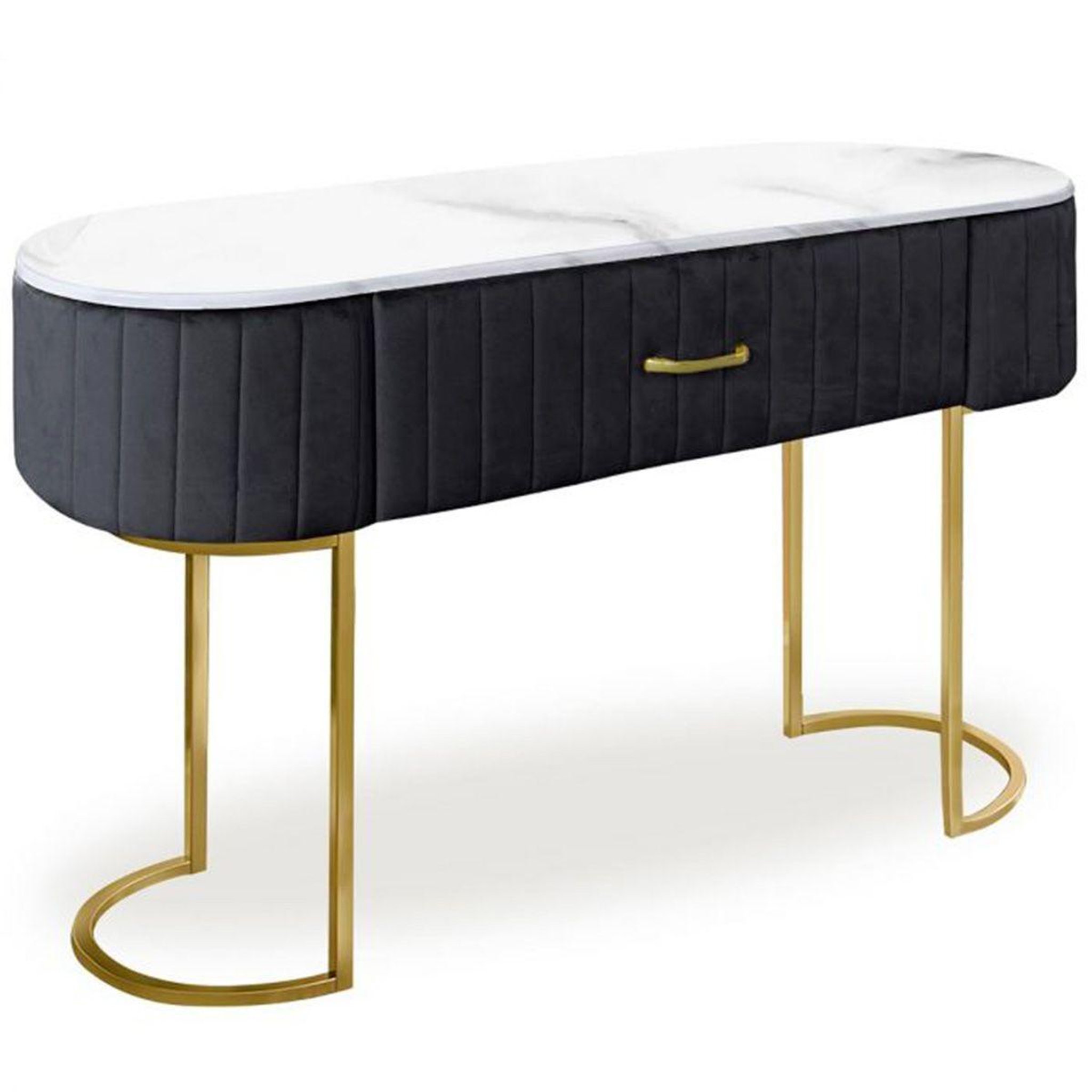 Paris Prix Coiffeuse Design 1 Tiroir  Lomape  120cm Noir