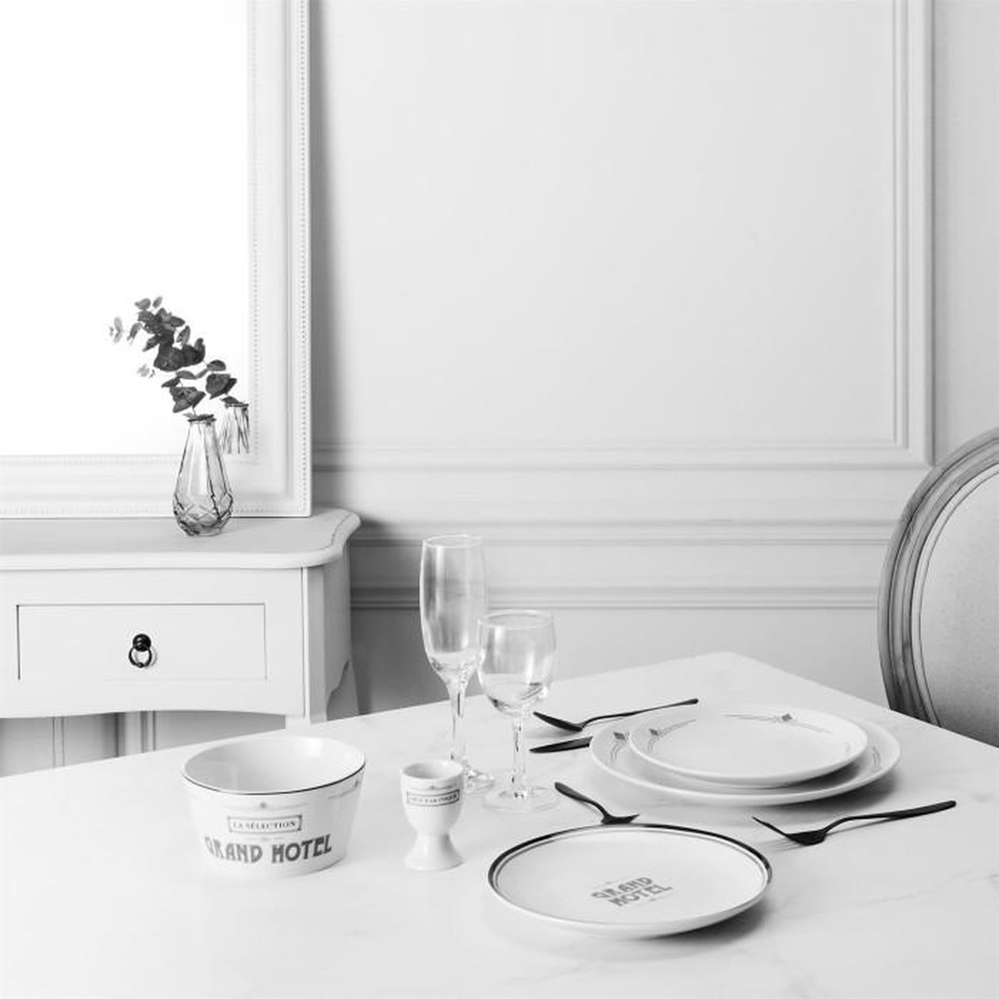 Voir la diapositive 4 : Paris Prix Lot de 6 Coupelles  Grand Hôtel  14cm Blanc