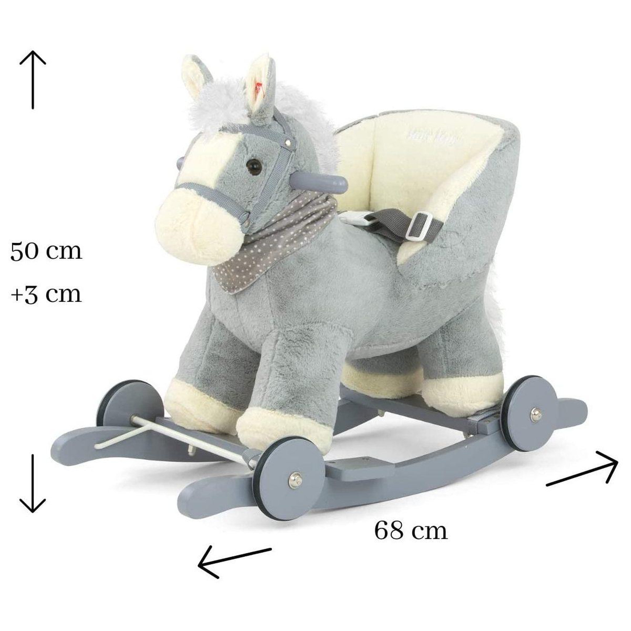 Voir la diapositive 2 : MILLY MALLY Porteur cheval polly gris