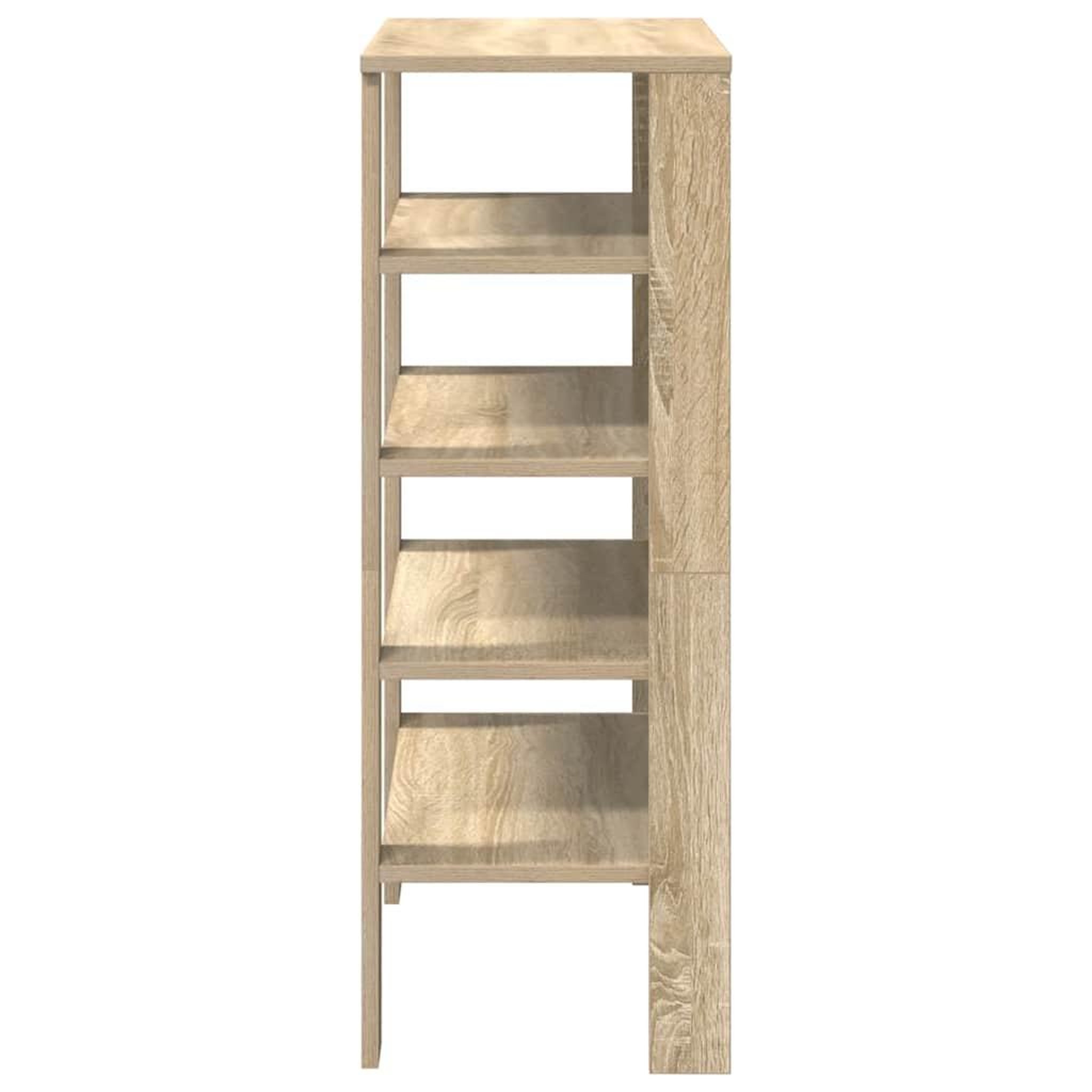 Voir la diapositive 5 : VIDAXL Etagere a chaussures chene sonoma 61x32x87,5 cm bois ingenierie