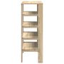 Voir la diapositive 5 : VIDAXL Etagere a chaussures chene sonoma 61x32x87,5 cm bois ingenierie